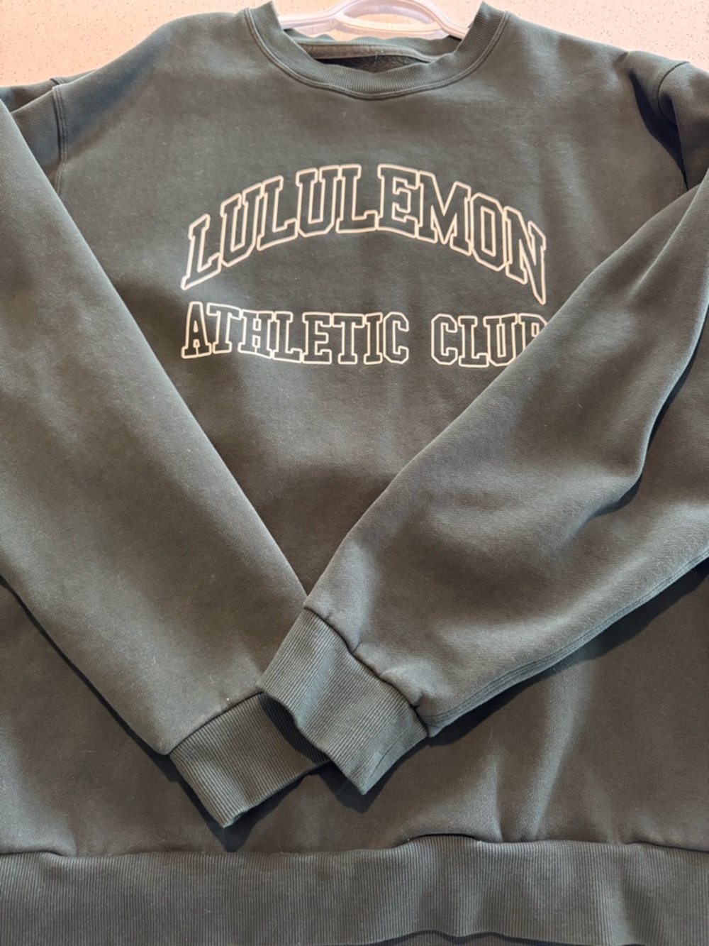 lululemon athletica Forest Green Athletic Club Crewneck Sweatshirt